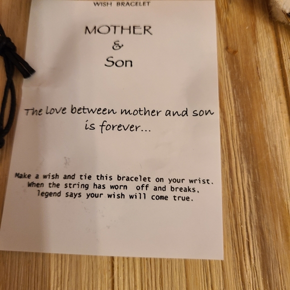 🖤🖤BACK IN STOCK🖤🖤Very Nice Mother and Son Double Infinity Bracelets in BLACK - Picture 11 of 12